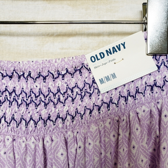 M purple boho geo print summer skirt - Picture 4 of 4